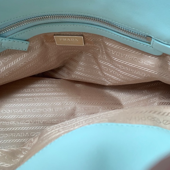 Prada Baby Blue Leather Handbag - Picture 7 of 8